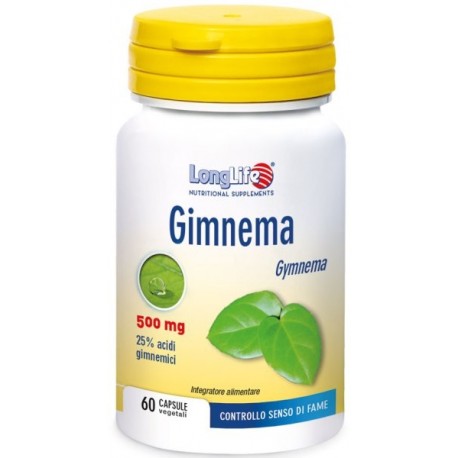 LongLife Gimnema 500 mg integratore per il controllo del senso di fame 60 capsule vegetali