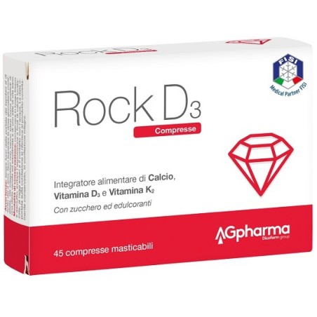 Ag Pharma Rock D3 integratore per il benessere delle ossa 45 compresse Ag Pharma Rock D3 integratore per il benessere delle ossa 45 compresse