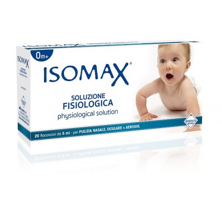 Isomax Soluzione fisiologica per pulizia di naso occhi aerosol 20 x 5 ml