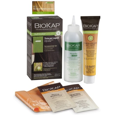 Biokap Nutricolor Tinta Delicata per capelli Rapid 9.3 Biondo chiarissimo dorato Biokap Nutricolor Tinta Delicata per capelli Rapid 9.3 Biondo chiarissimo dorato