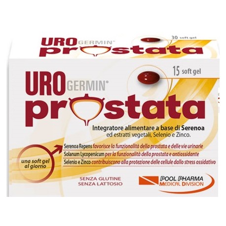 Urogermin Prostata integratore per il benessere delle vie urinarie maschili 15 softgel
