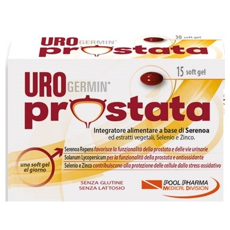Urogermin Prostata integratore per il benessere delle vie urinarie maschili 15 softgel Urogermin Prostata integratore per il benessere delle vie urinarie maschili 15 softgel