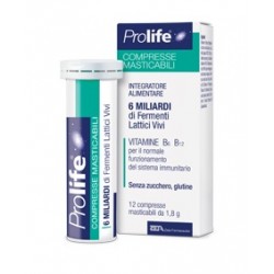 Prolife Compresse Masticabili in tubetto con fermenti e vitamina B 12 compresse