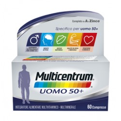 Multicentrum Uomo 50+ integratore multivitaminico per salute maschile 60 compresse