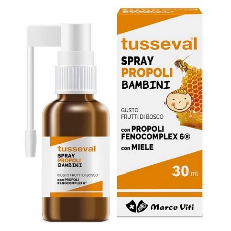 Tusseval Gola Propoli Spray per bambini gusto frutti di bosco 30 ml