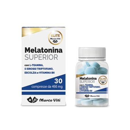 Marco Viti Farmaceutici Melatonina Superior per tono dell'umore e rilassamento 30 compresse Marco Viti Farmaceutici Melatonina Superior per tono dell'umore e rilassamento 30 compresse