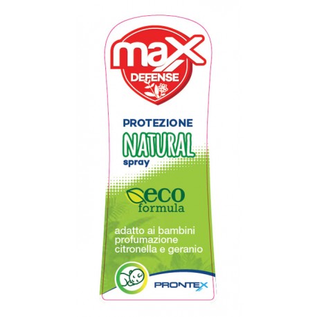 Safety Prontex Max Defense Spray Natural eco formula anti zanzare adatto ai bambini 100 ml