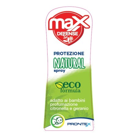 Safety Prontex Max Defense Spray Natural eco formula anti zanzare adatto ai bambini 100 ml Safety Prontex Max Defense Spray Natural eco formula anti zanzare adatto ai bambini 100 ml