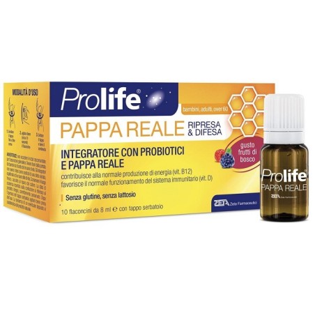 Prolife Pappa Reale Ripresa&Difesa integratore per sistema immunitario 10 flaconcini Prolife Pappa Reale Ripresa&Difesa integratore per sistema immunitario 10 flaconcini