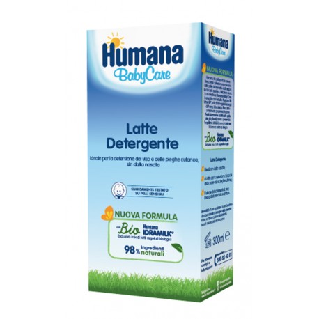 Humana BabyCare Latte Detergente per viso e pieghe cutanee dei neonati 300 ml