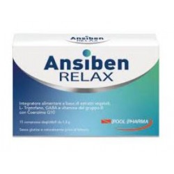 Pool Pharma Ansiben Relax integratore per sonno e rilassamento 15 compresse