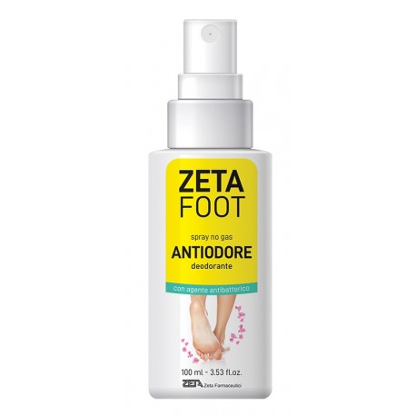 Zetafoot Spray Antiodore deodorante per i piedi rinfrescante 100 ml