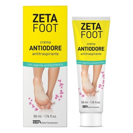 Zetafoot Crema antiodore e antritraspirante per i piedi 50 ml Zetafoot Crema antiodore e antritraspirante per i piedi 50 ml