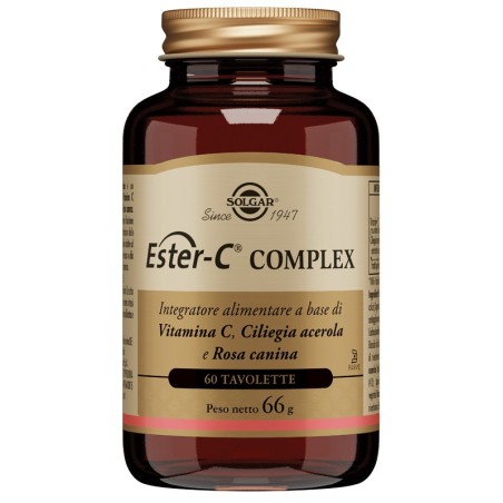 Solgar Ester C Complex 60 Tavolette-Integratore per difese immunitarie Solgar Ester C Complex 60 Tavolette-Integratore per difese immunitarie