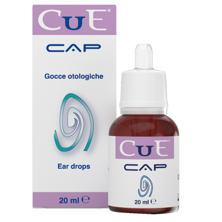 Cue Cap Gocce Otologiche soluzione otologica per rimozione del cerume 20 ml Cue Cap Gocce Otologiche soluzione otologica per rimozione del cerume 20 ml