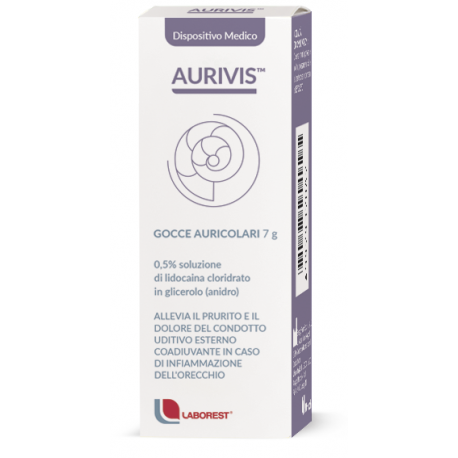 Uriach Aurivis gocce auricolari contro dolore e gonfiore delle infiammazioni dell'orecchio 7 g