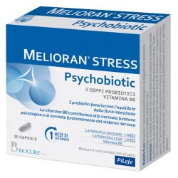 Biocure Melioran Stress Psychobiotic integratore per funzione psicologica 30 capsule