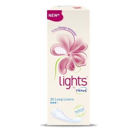 Tena Lights Salvaslip per incontinenza e piccole perdite long 20 pezzi Tena Lights Salvaslip per incontinenza e piccole perdite long 20 pezzi