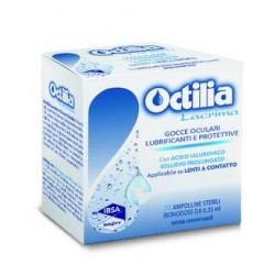 Octilia Lacrima Gocce oculari lubrificanti e protettive anche con lenti a contatto 20 flaconcini monodose