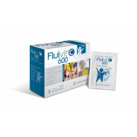 Fluivit C 600 integratore fluidificante per vie respiratorie 14 bustine