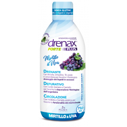 Drenax Forte Plus Originale con mirtillo e uva integratore liquido drenante 750 ml