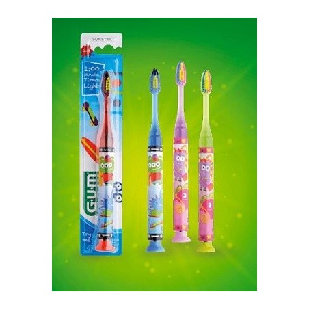 Gum Light Up Spazzolino con mostri luminosi per bambini da 7 a 8 anni 1 pezzo Gum Light Up Spazzolino con mostri luminosi per bambini da 7 a 8 anni 1 pezzo