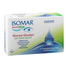Isomar Occhi Plus Gocce oculari per occhi secchi con acido ialuronico 0,25% 30 flaconcini
