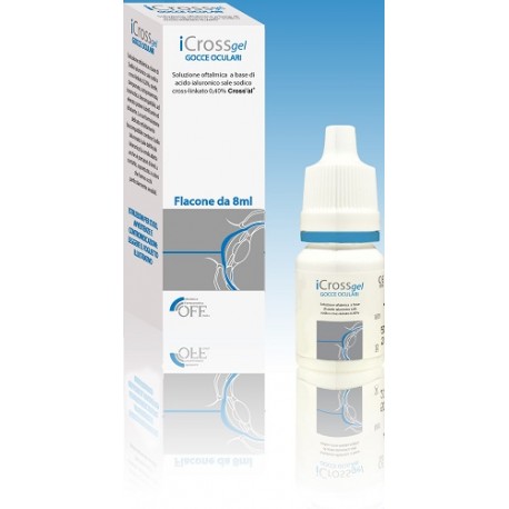 Offhealth Icross Gel Soluzione oftalmica lubrificante per discomfort oculare 8 ml