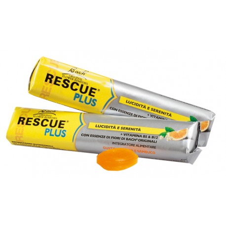 Rescue Original Plus Lucidità e Serenità integratore con fiori di Bach 10 confetti arancia sambuco