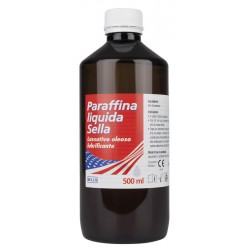 Sella Paraffina Liquida Lassativo Oleoso Lubrificante per Stipsi Occasionale 500ml