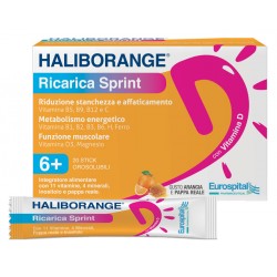 Haliborange Ricarica Sprint integratore per stanchezza e affaticamento 20 stick pack