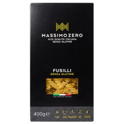 Massimo Zero Fusilli senza glutine 100% ingredienti naturali senza OGM 400 g