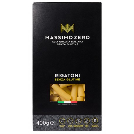 Massimo Zero Rigatoni senza glutine additivi OGM free 400 g