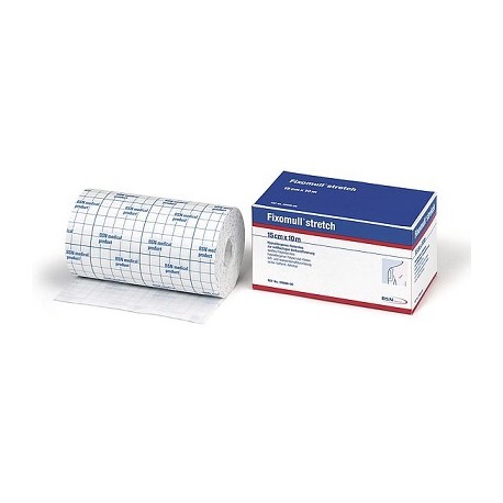 BSN medical Fixomull stretch fascia autoadesiva ipoallergenica per fissaggio cateteri 10 m x 10 cm