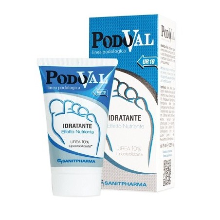 Sanitpharma Podoval Ur10 crema idratante dermatologica per i piedi rinfrescante talloni ruvidi 75 ml Sanitpharma Podoval Ur10 crema idratante dermatologica per i piedi rinfrescante talloni ruvidi 75 ml