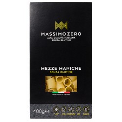 Massimo Zero Mezze Maniche senza glutine pasta alta qualità italiana 400 g
