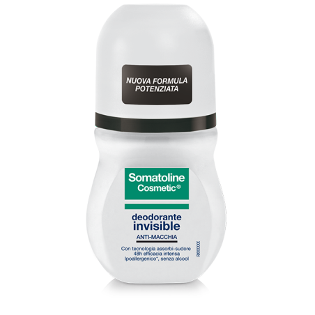 Somatoline Cosmetic Duo Deodorante invisibile anti macchia pelle sensibile roll on 50 ml + 50 ml Somatoline Cosmetic Duo Deodorante invisibile anti macchia pelle sensibile roll on 50 ml + 50 ml