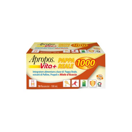 Apropos Vita+ Pappa Reale 1.000 mg integratore ricostituente 10 flaconcini