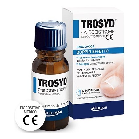 Trosyd Idrolacca trattamento onicodistrofie e alterazioni delle unghie 7 ml Trosyd Idrolacca trattamento onicodistrofie e alterazioni delle unghie 7 ml