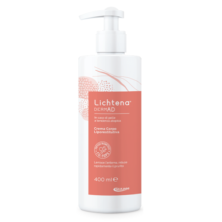 Lichtena Dermad Crema corpo liporestitutiva pelle atopica eritema eczema 400 ml Lichtena Dermad Crema corpo liporestitutiva pelle atopica eritema eczema 400 ml
