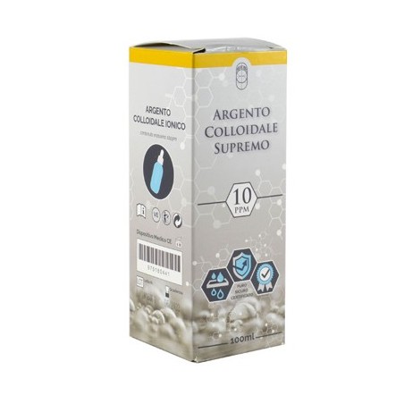Argento Colloidale Supremo 10ppm con funzione antibatterica 100 ml Argento Colloidale Supremo 10ppm con funzione antibatterica 100 ml
