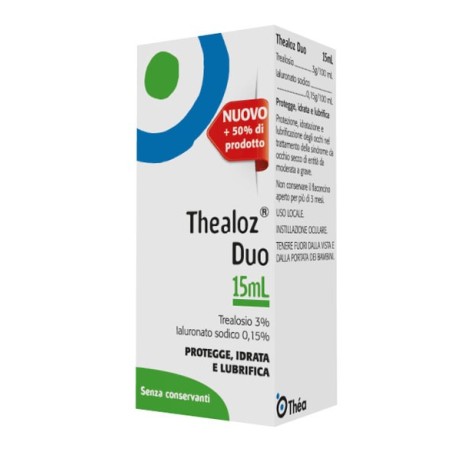 Thealoz Duo collirio per protezione idratazione e lubrificazione 15 ml Thealoz Duo collirio per protezione idratazione e lubrificazione 15 ml