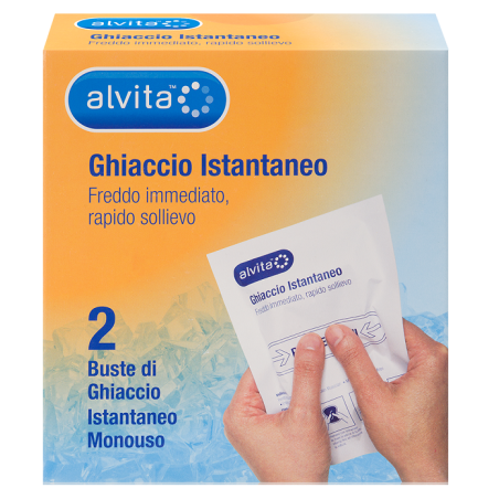 Alvita Ghiaccio Istantaneo monouso per rapido sollievo 2 pezzi Alvita Ghiaccio Istantaneo monouso per rapido sollievo 2 pezzi