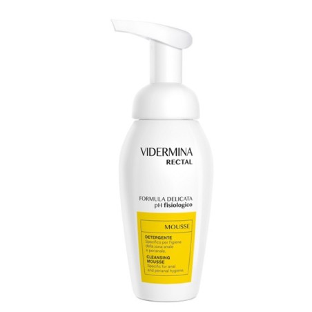 Vidermina Rectal Mousse detergente intimo per emorroidi e disturbi della zona anale e perianale 200 ml Vidermina Rectal Mousse detergente intimo per emorroidi e disturbi della zona anale e perianale 200 ml