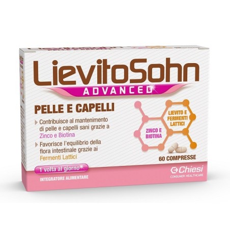 Lievitosohn Advanced integratore per pelle e capelli sani 60 compresse Lievitosohn Advanced integratore per pelle e capelli sani 60 compresse