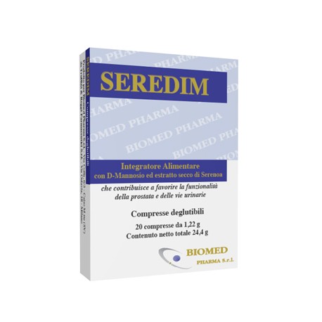Biomed Pharma Seredim integratore per prostata e vie urinarie 20 compresse deglutibili