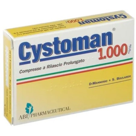 Abi Pharmaceutical Cystoman 1000 integratore di fermenti lattici vivi 12 compresse Abi Pharmaceutical Cystoman 1000 integratore di fermenti lattici vivi 12 compresse