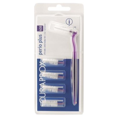 Curaprox Capsule Perio Plus 408 scovolino internale per ponti e impianti 5 scovolini + supporto Curaprox Capsule Perio Plus 408 scovolino internale per ponti e impianti 5 scovolini + supporto