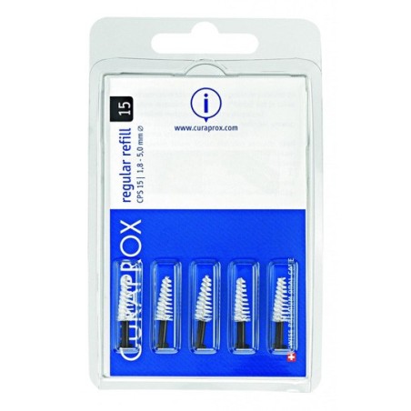 Curaprox Regular 15 Plus 5 scovolini per spazi interdentali + supporto Curaprox Regular 15 Plus 5 scovolini per spazi interdentali + supporto
