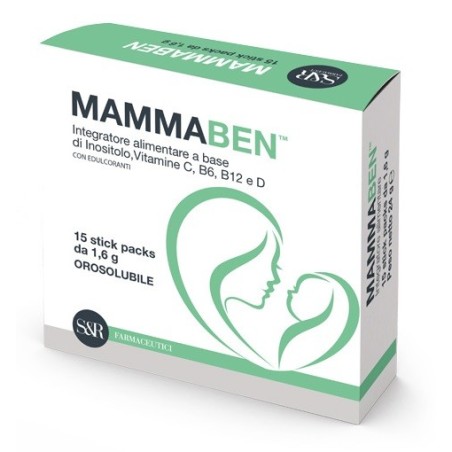 Mammaben Integratore per il benessere della mamma 15 stick packs Mammaben Integratore per il benessere della mamma 15 stick packs